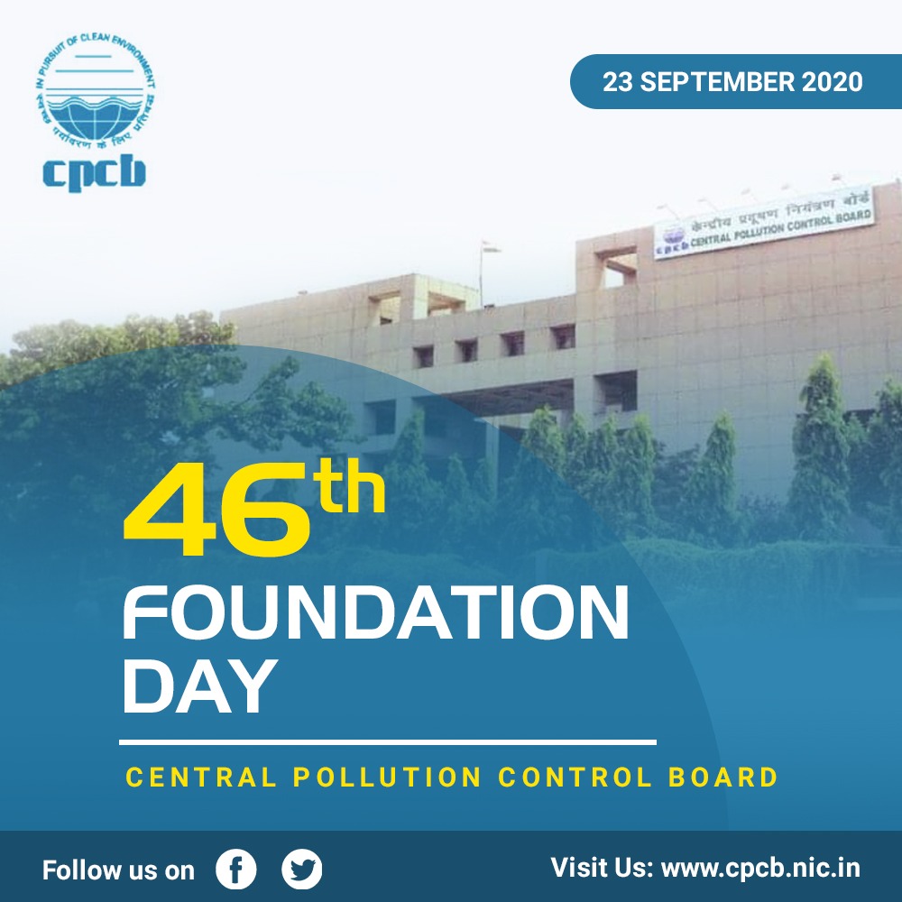 Central Pollution Control Board celebrates 46th Foundation Day Indian
