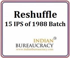15 IPS of 1988 Batch promoted at MHA