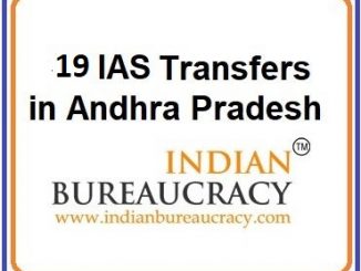 19 IAS Transfers in Andhra Pradesh